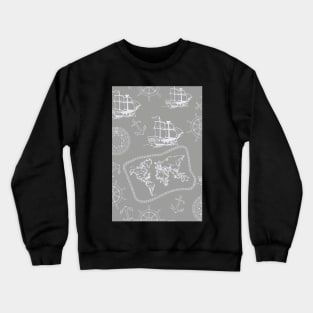 Sailing to the edge of the world Crewneck Sweatshirt